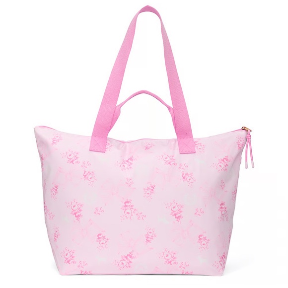 Victoria's Secret PINK Love Shack FancyTote Bag Pink Floral NEW Great Price - Picture 1 of 2